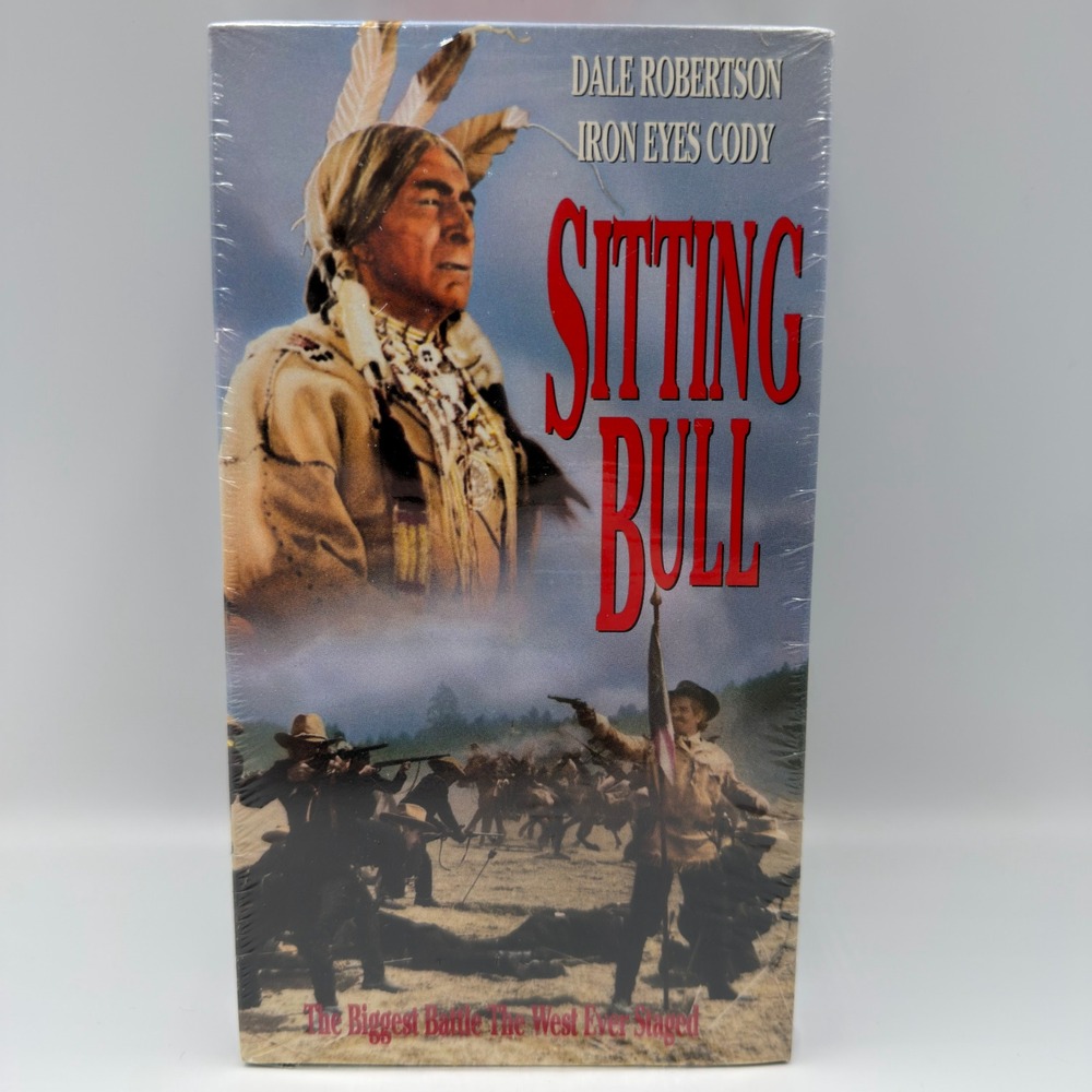 Sitting Bull VHS Dale Robertson Iron‎ Eyes Cody GoodTimes Home Video Brand New
